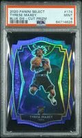 2020 PANINI SELECT #174 TYRESE MAXEY BLUE DIE-CUT #/249 PRIZM PSA 9