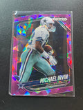 2025 Panini Prizm Black Michael Irvin #42 Purple Ice 15/149 Cowboys