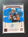 2024 Panini Impeccable Ja'Tavion Sanders #RA-JSS Rookie Auto Red 60/75 Panthers