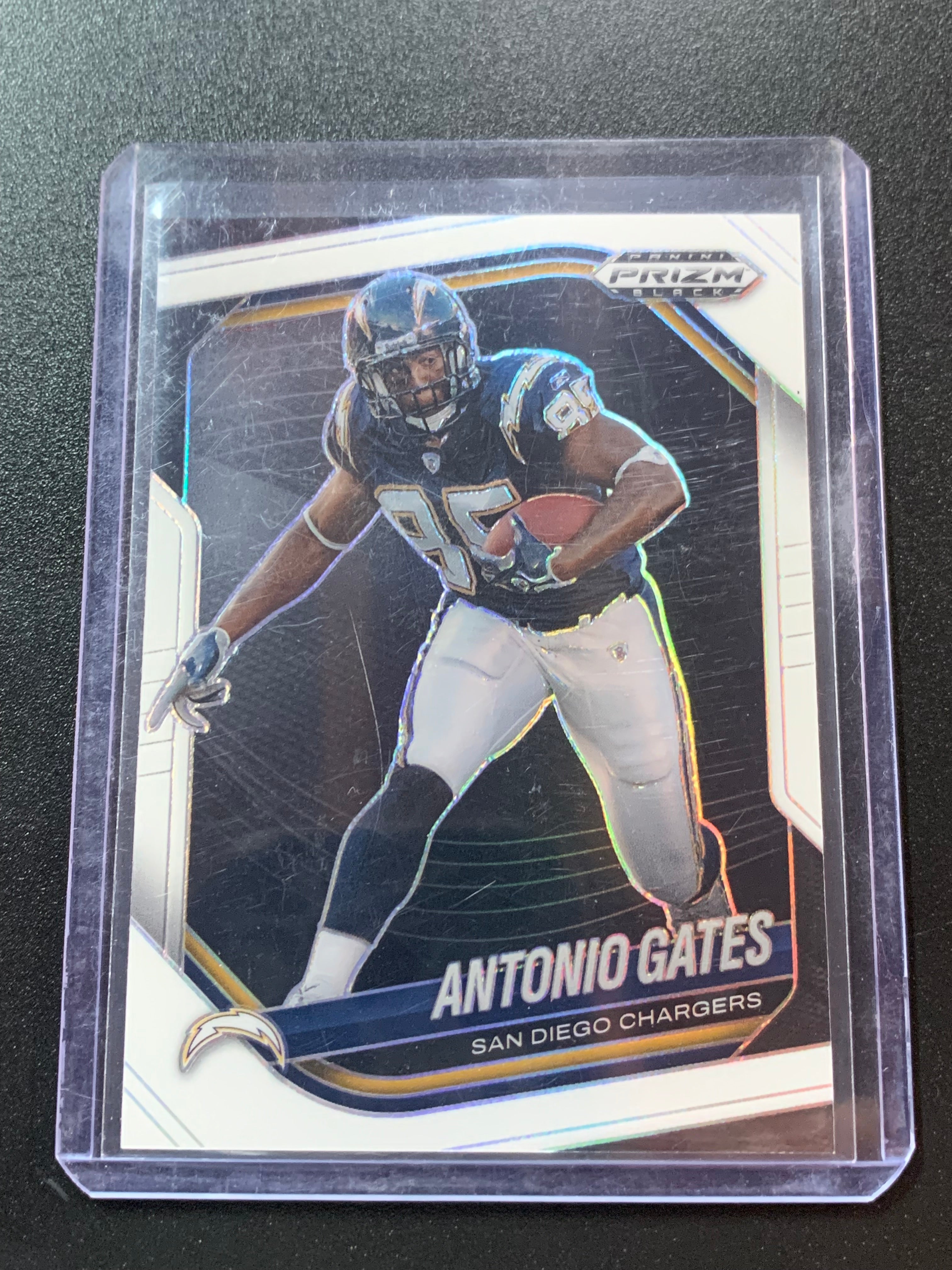 2025 Panini Prizm Black Antonio Gates #126 White 151/175 Chargers