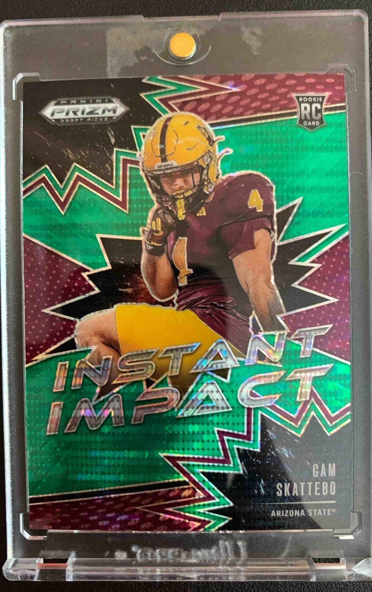 2025 Panini Prizm Draft Picks Cam Skattebo #II-CSO Instant Impact Red Flash 4/49 RC